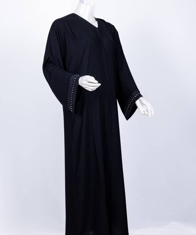 عباية مع طرحة كريستال موديل رقم 3543  (1)