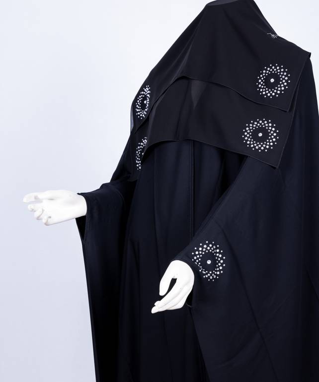  عباية مع طرحة قصة البشت  3616 (1)