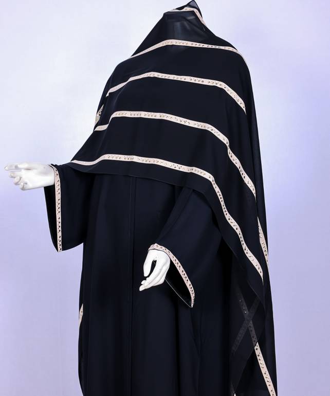 عباية مع طرحة موديل رقم   3569 (1)