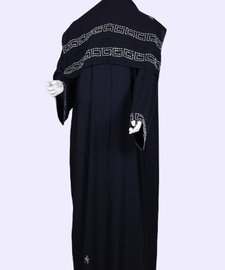 عباية مع طرحة موديل رقم  3588  (1)