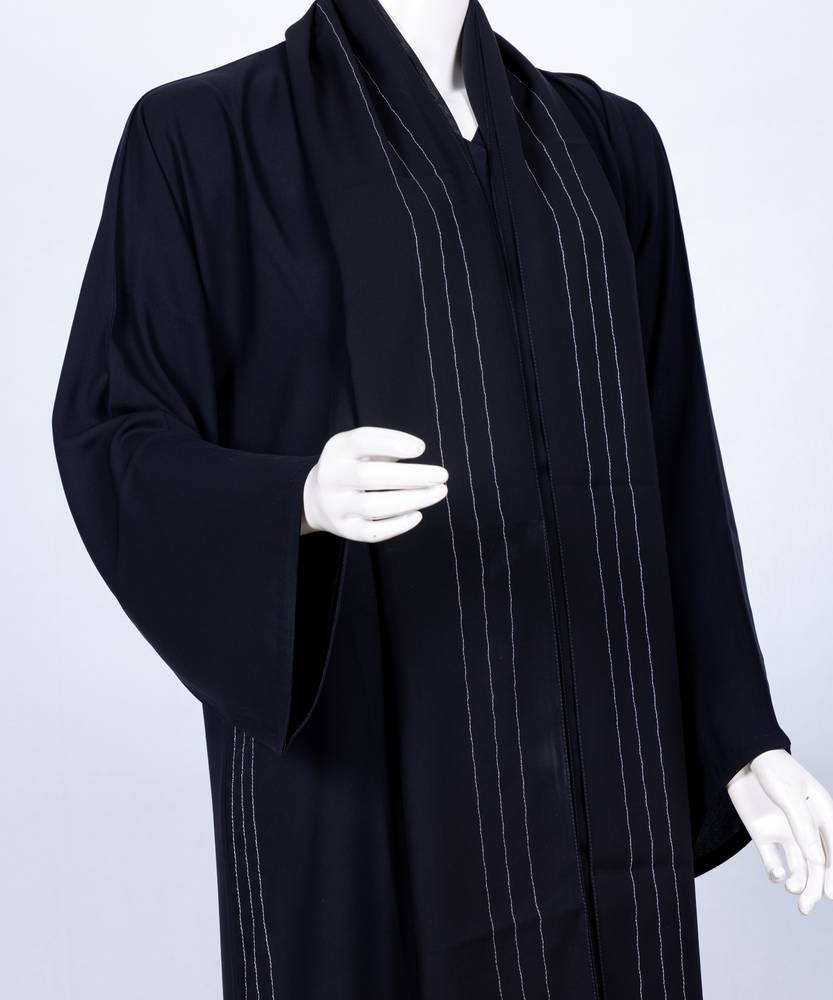 عباية مع طرحة موديل رقم   3649 (1)