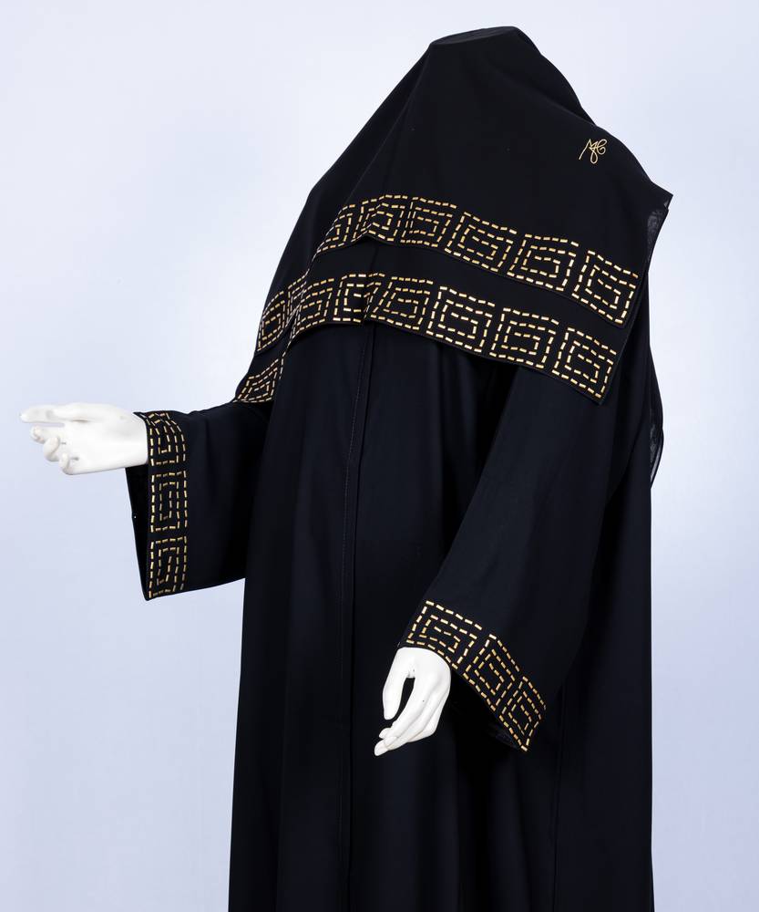 عباية مع طرحة  معدن موديل رقم 3571 (1)