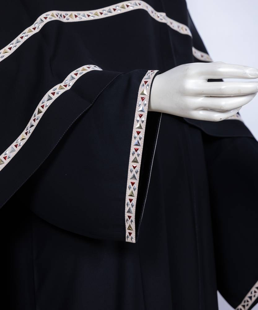 (1 ) عباية مع طرحه موديل رقم   3570