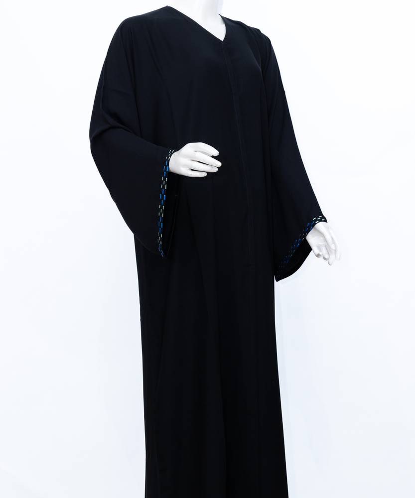 عباية مع طرحة ملون ومخطط 3629 (6)
