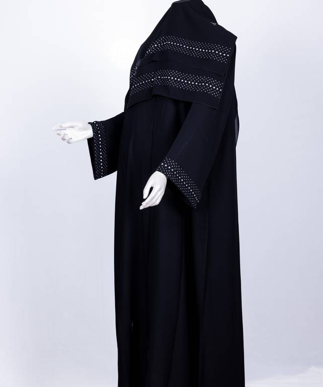 عباية مع طرحة كريستال موديل رقم 3543  (1)