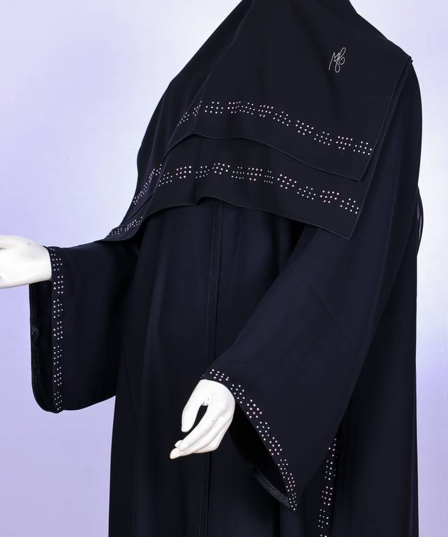 عباية مع طرحة موديل رقم  3651 (4)