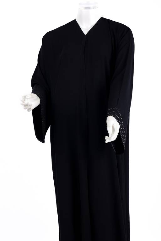  عباية مع طرحة كريستال موديل رقم 0090 (5)