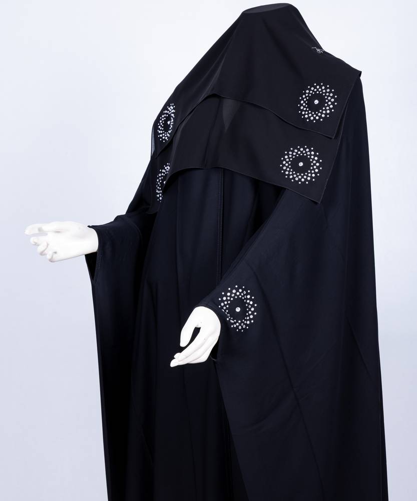  عباية مع طرحة قصة البشت  3616 (1)