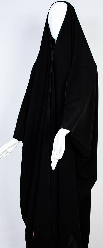 عباية علي الراس قصة البشت قماش كريب صالونه
