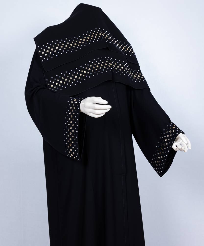 عباية مع طرحة موديل رقم   3669 (1)
