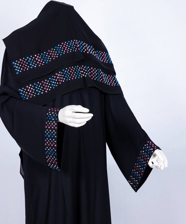 عباية مع طرحه موديل   3670 (1)