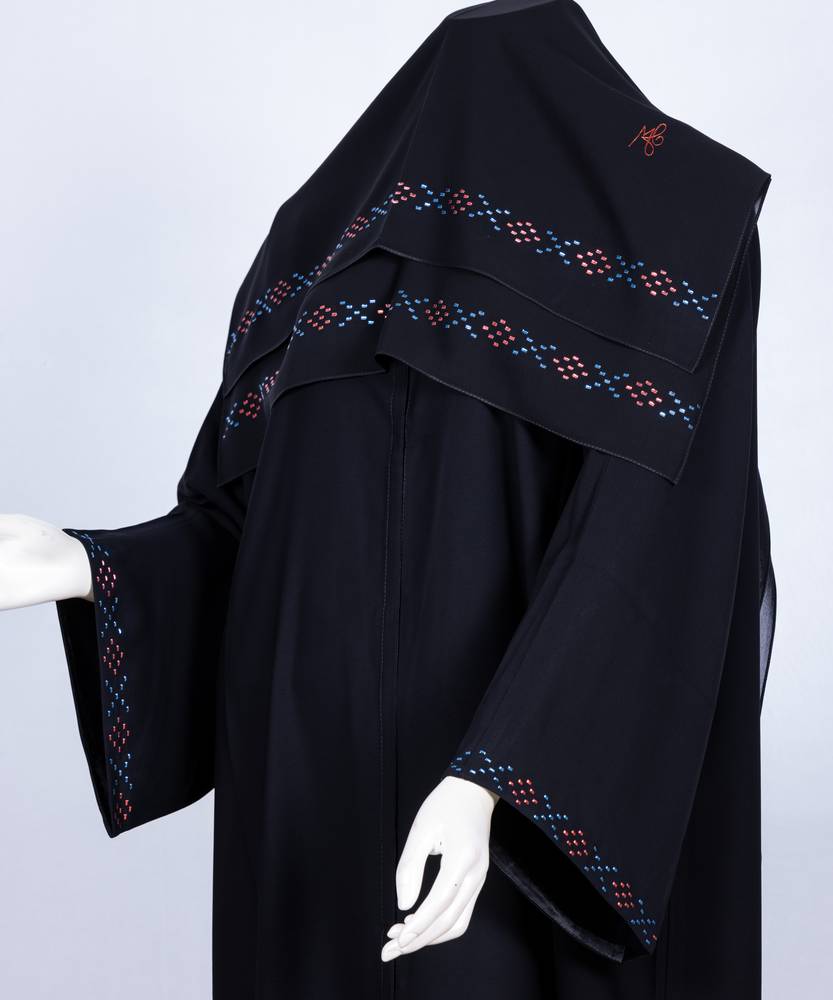 عباية مع طرحة موديل رقم 3635  (1)