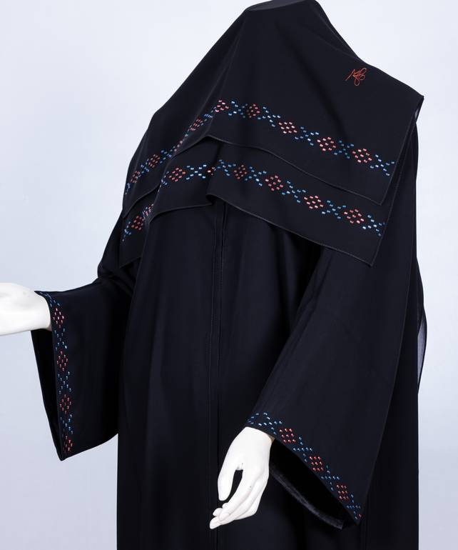 عباية مع طرحة موديل رقم 3635  (1)