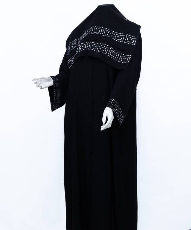 عباية مع طرحة مستطيل موديل رقم 3620 (1)