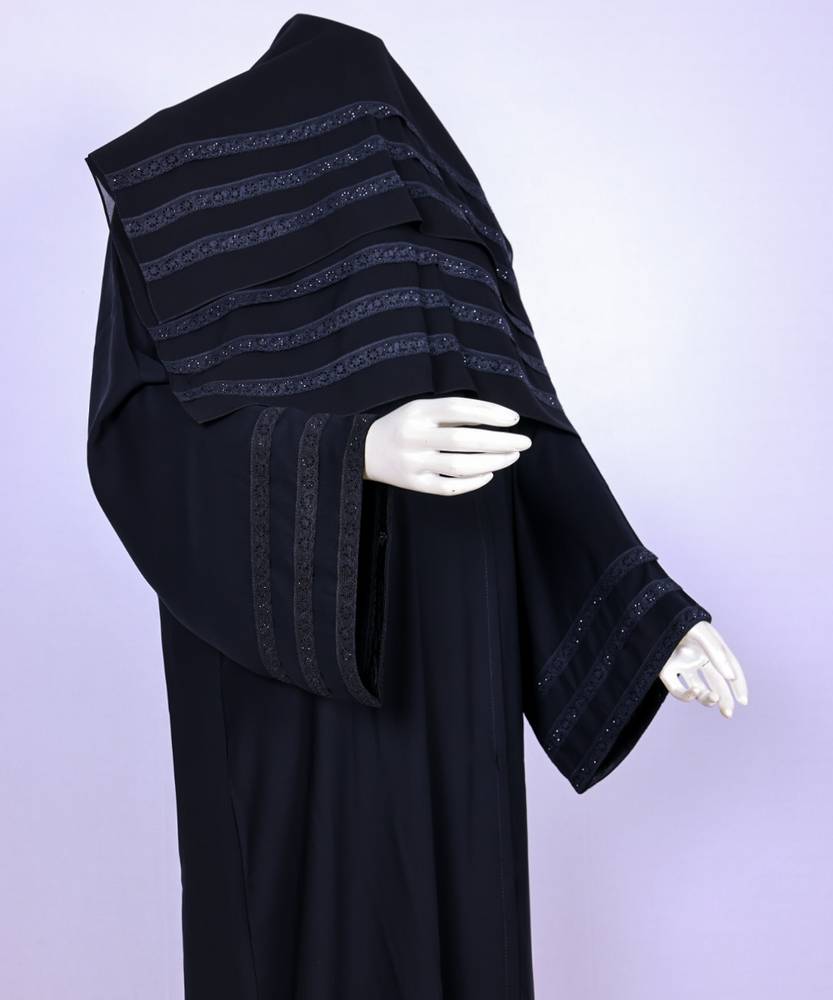 عباية مع طرحة موديل رقم   3630
