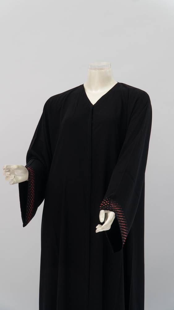  عباية مع طرحة كريستال ملبس موديل رقم 3664 (4)