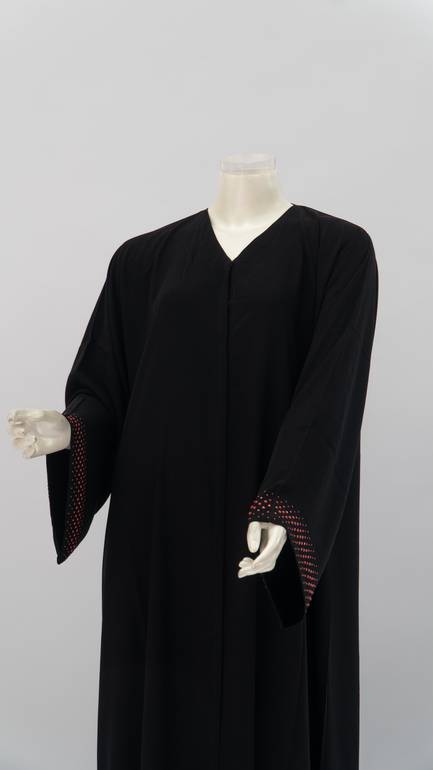  عباية مع طرحة كريستال ملبس موديل رقم 3664 (4)