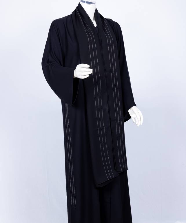 عباية مع طرحة موديل رقم   3649 (1)