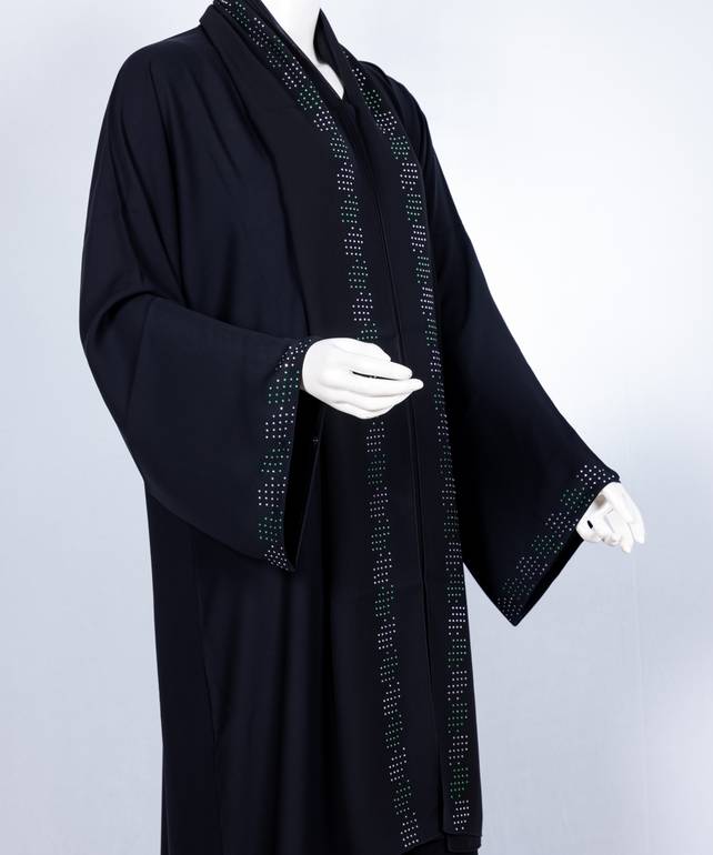 عباية مع طرحة موديل رقم  3654 (1)