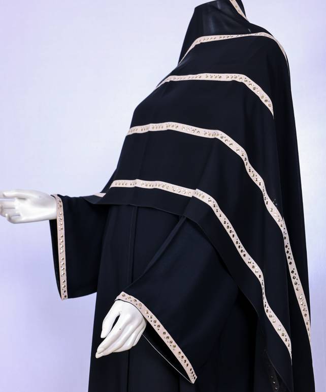 عباية مع طرحة موديل رقم   3569 (1)