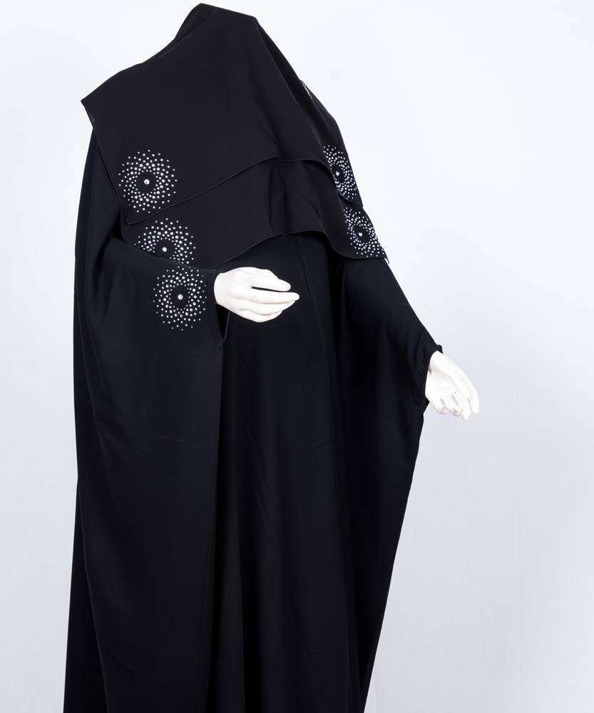 عباية مع طرحة موديل رقم   3639 (1)