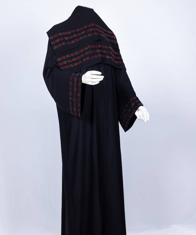 عباية مع طرحة موديل رقم   3650 (5)