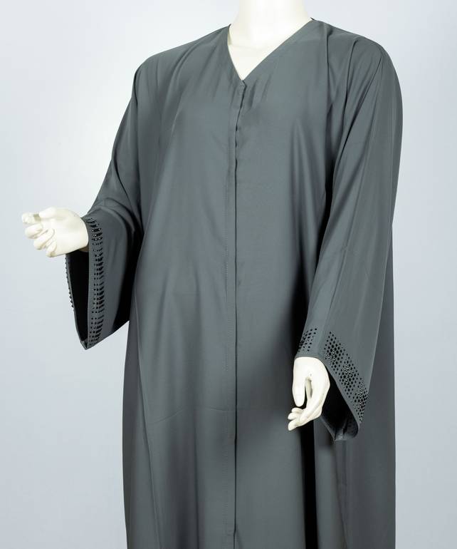 عباية مع طرحة كريستال ملونة موديل رقم  3615  (15)
