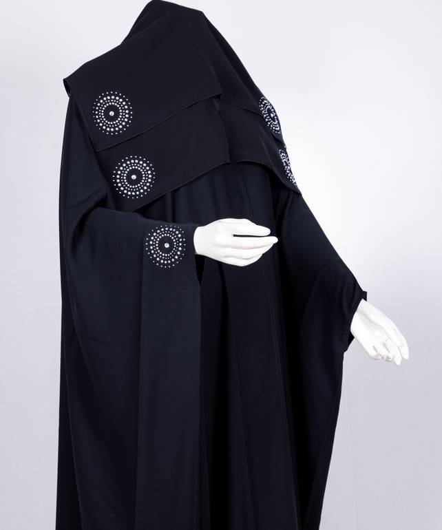 عباية مع طرحة قصة البشت موديل رقم   3617 (1)