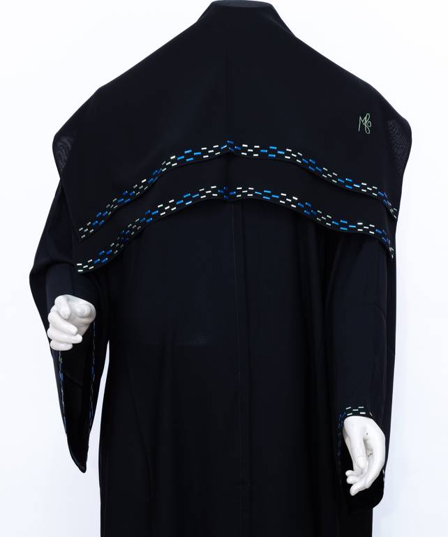 عباية مع طرحة ملون ومخطط 3629 (6)