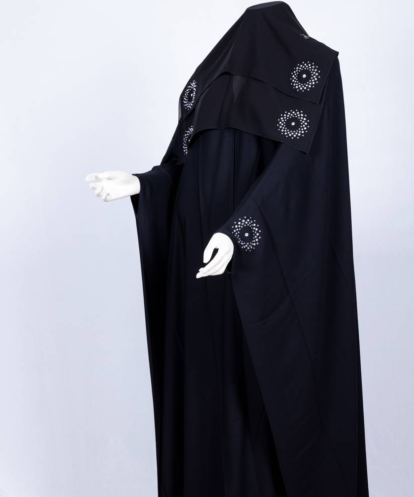 عباية مع طرحة قصة البشت  3616 (1)