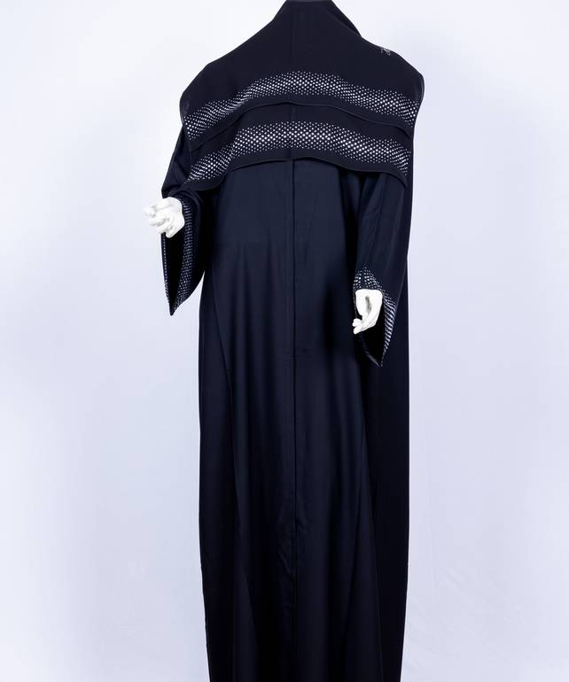 عباية مع طرحة كريستال سادة 3580 (1)