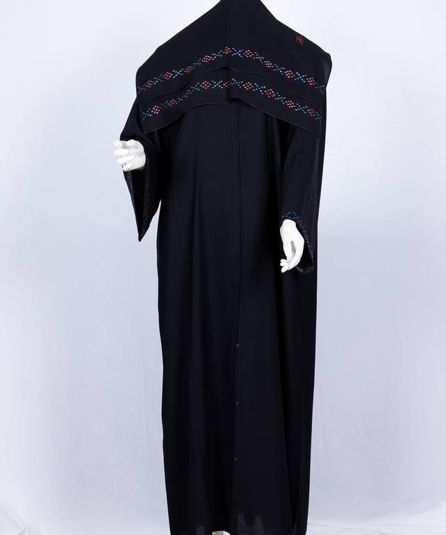 عباية مع طرحة موديل رقم 3635  (1)