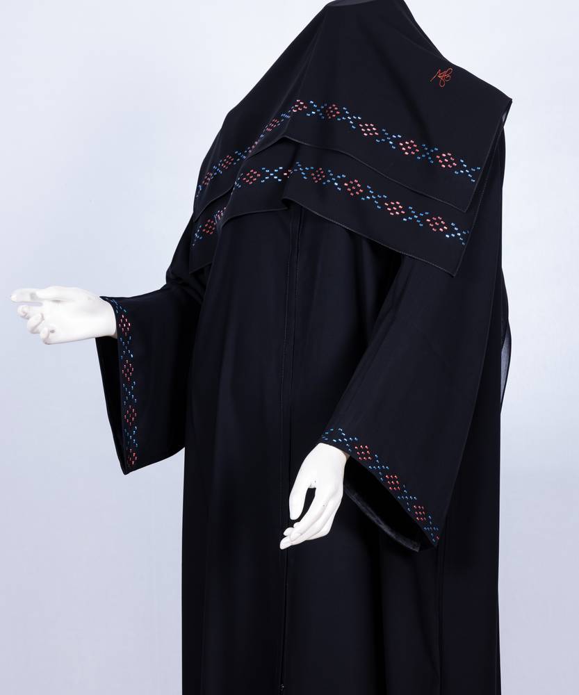 عباية مع طرحة موديل رقم 3635  (1)