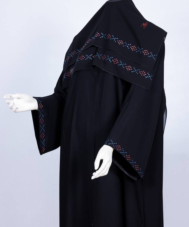 عباية مع طرحة موديل رقم 3635  (1)
