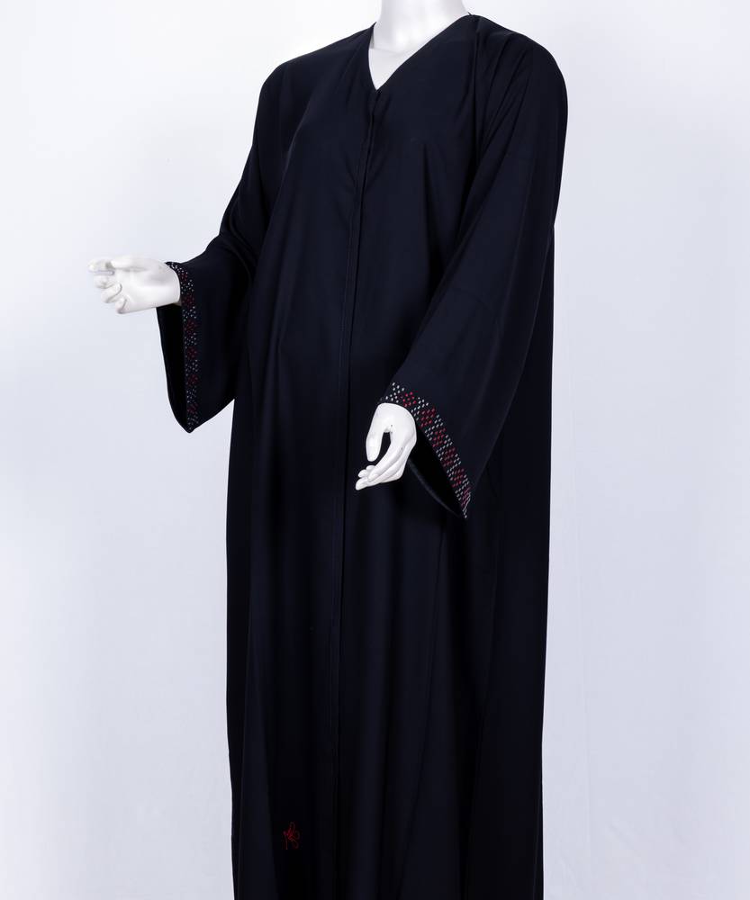 عباية مع طرحة معدن ملون موديل رقم  3603 (1)