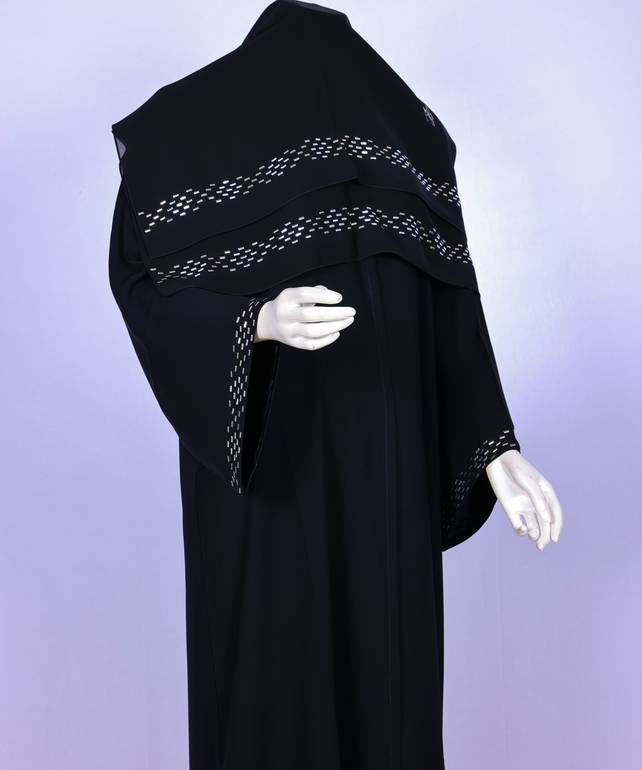 عباية مع طرحة موديل رقم  3638 (1)