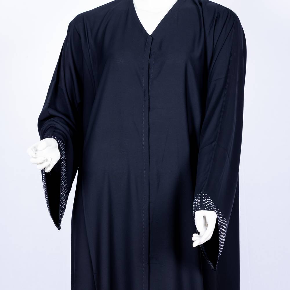 عباية مع طرحة كريستال سادة 3580 (1)
