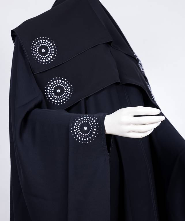 عباية مع طرحة قصة البشت موديل رقم   3617 (1)