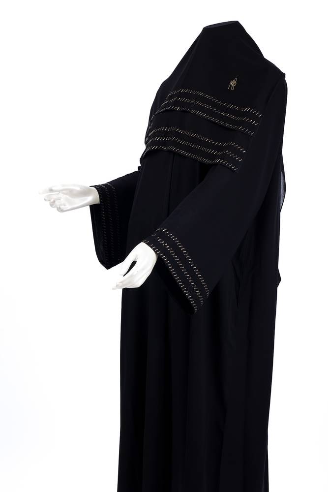  عباية مع طرحة كريستال موديل رقم 0090 (5)