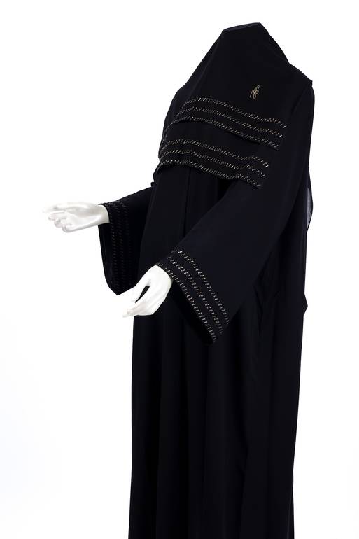  عباية مع طرحة كريستال موديل رقم 0090 (5)