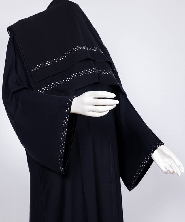 عباية مع طرحة كريستال موديل رقم 3628 (1)