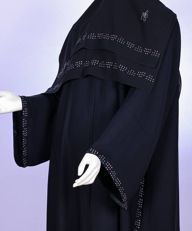 عباية مع طرحة موديل رقم  3651 (4)