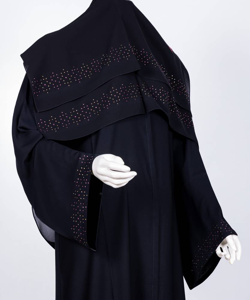 عباية مع طرحة كريستال سدو موديل رقم 3653 (1)