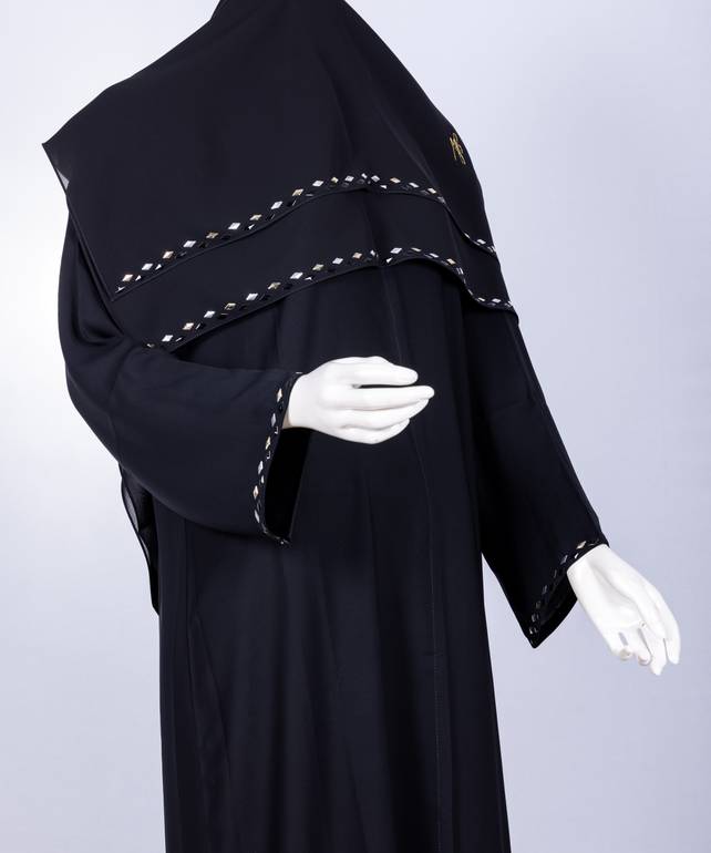 عباية مع طرحة معدن الوان موديل رقم  3546 (5)