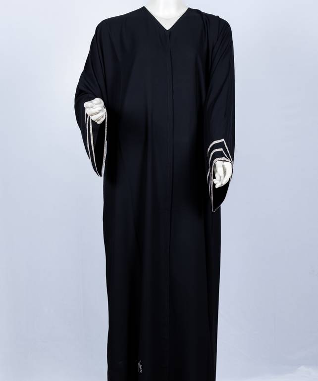 عباية مع طرحة كريستال مخطط 3574 (1)
