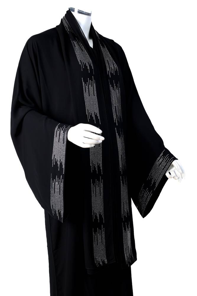  عباية مع طرحه كريستال موديل  BARG