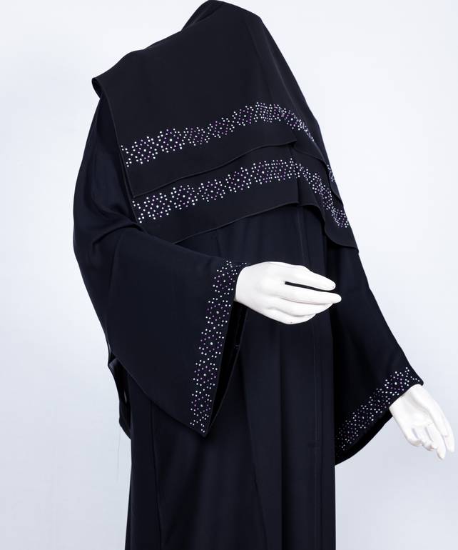 عباية مع طرحة موديل رقم   3647 (5)