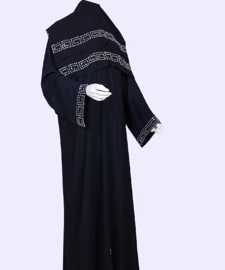 عباية مع طرحة موديل رقم  3588  (1)