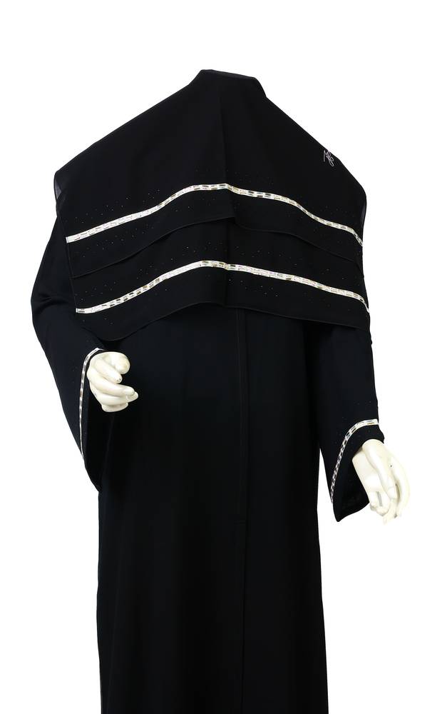 عباية + طرحة كريستال 3698 (3)
