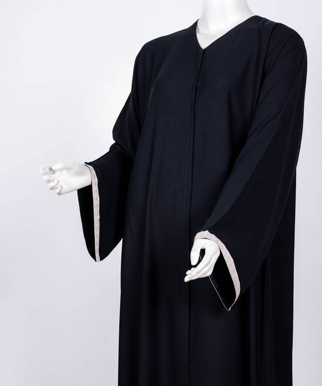عباية مع طرحة كريستال مخطط 3566 (1)